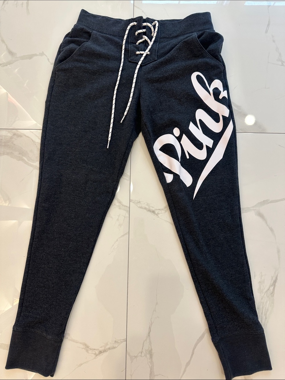 PINK Victoria's Secret Brand Jogger Pants with White Script